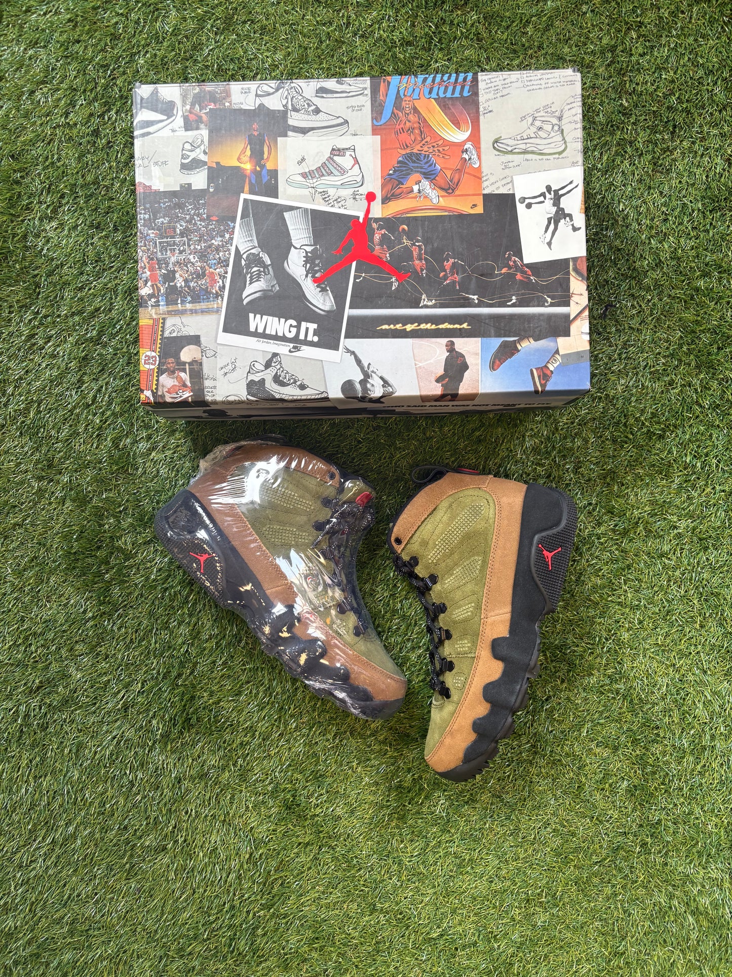 Air Jordan 9 Retro Boot NRG “Military Brown Legion Green”
